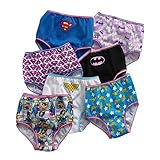 DC Comics Justice League Girls' Superhero Hipstar Underwear 7-Pack