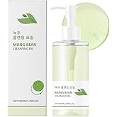 KunMan Mung Bean Cleansing Oil, Double Cleansing Makeup Oil,Blackhead Remover, Deep Pore Cleanser, Non-Comedogenic, 3.38fl.oz/100ml
