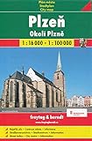 Plzen - Pilsen (Czech Republic) 1:16,000 Street Map & Environs 1:100,000 by