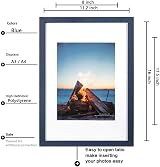Scholar Tree Navy Blue Wooden A3 Picture Frame Set of 3 Wall Mountable view 3