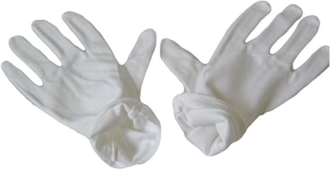 white cotton gloves amazon