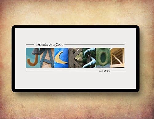 Personalized Walt Disney Artwork - Customized with your name or meaningful word and your favorite quote - Walt Disney World Artwork - 10 x 20 - DISNEY images that resemble letters of the alphabet.
