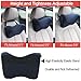 Carridar Car Neck Pillow Ergonomic Neck Support for Car Seat Headrest Sleep Memory Foam Head Neck Rest Cushion Neck Pain Relief Cervical Support Neck Support for Car, Home, Office & Travel, Black