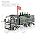 CORPER TOYS Military Truck Army Cars Pull Back Toy Die-cast Metal Alloy Model Car Playset Soldier Transport Vehicle for Boys Kids - 8 Pieces