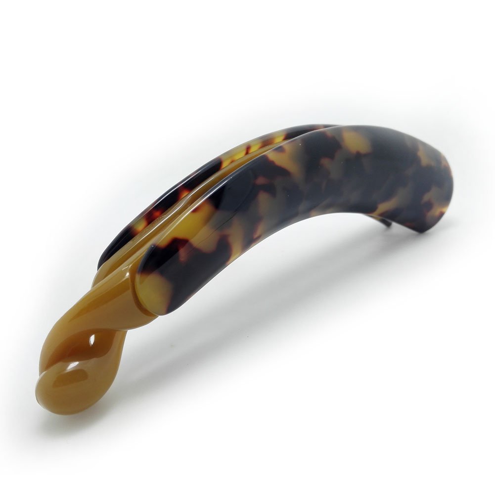 Meilliwish Noble Leopard Banana Hair Clip (H09)(DarkBrown)