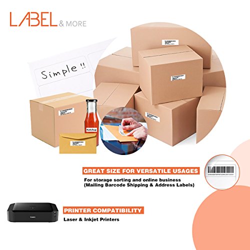 30 up Labels FBA 1" x 2-5/8" Self Adhesive Shipping and Mailing Address Labels Work for UPS USPS FEDEX SKU Compatible With Laser and Inkjet Printers[100 Sheets 3000 Labels] - Thumbnail 5