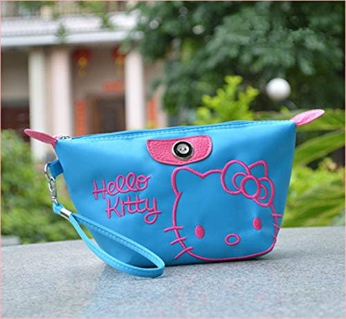 GETEK Hello Kitty Cosmetic Bag Travel Cosmetic Bag Cartoon Embroidery Handbag Report