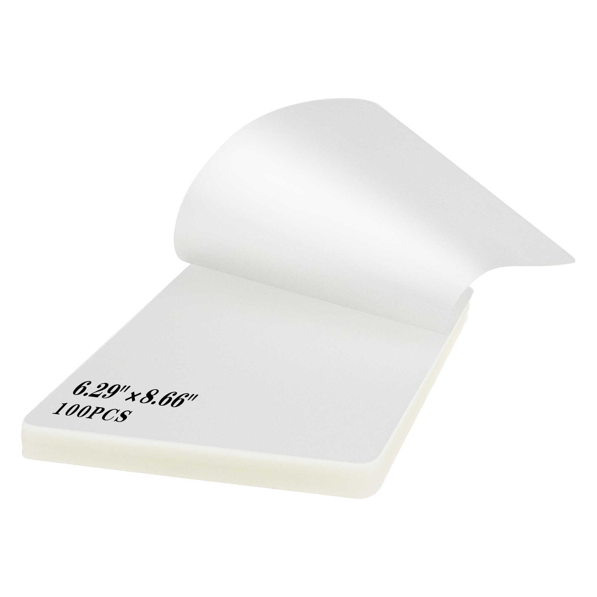 CL CANLENPK 6.29"x8.66" Thermal Laminating Pouches, 3.1Mil Thickness Premium Clear Plastic Laminator Sheets, Photo, Paper, Card, ID Badge, Business Card Laminating Pockets (100 PCS)