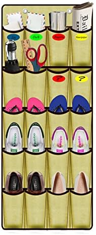 Homefun 20-Pocket Over Door Hanging Organizer, Mails, Newspapers, Shoe, Jewelry and Organizer, Bra Underwear Socks Ties Hanging Organizer, Keep Your Wardrobe in order(20 Pocket)