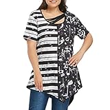 Clearance Neck T-Shirt ! kaifongfu Womens Plus Size