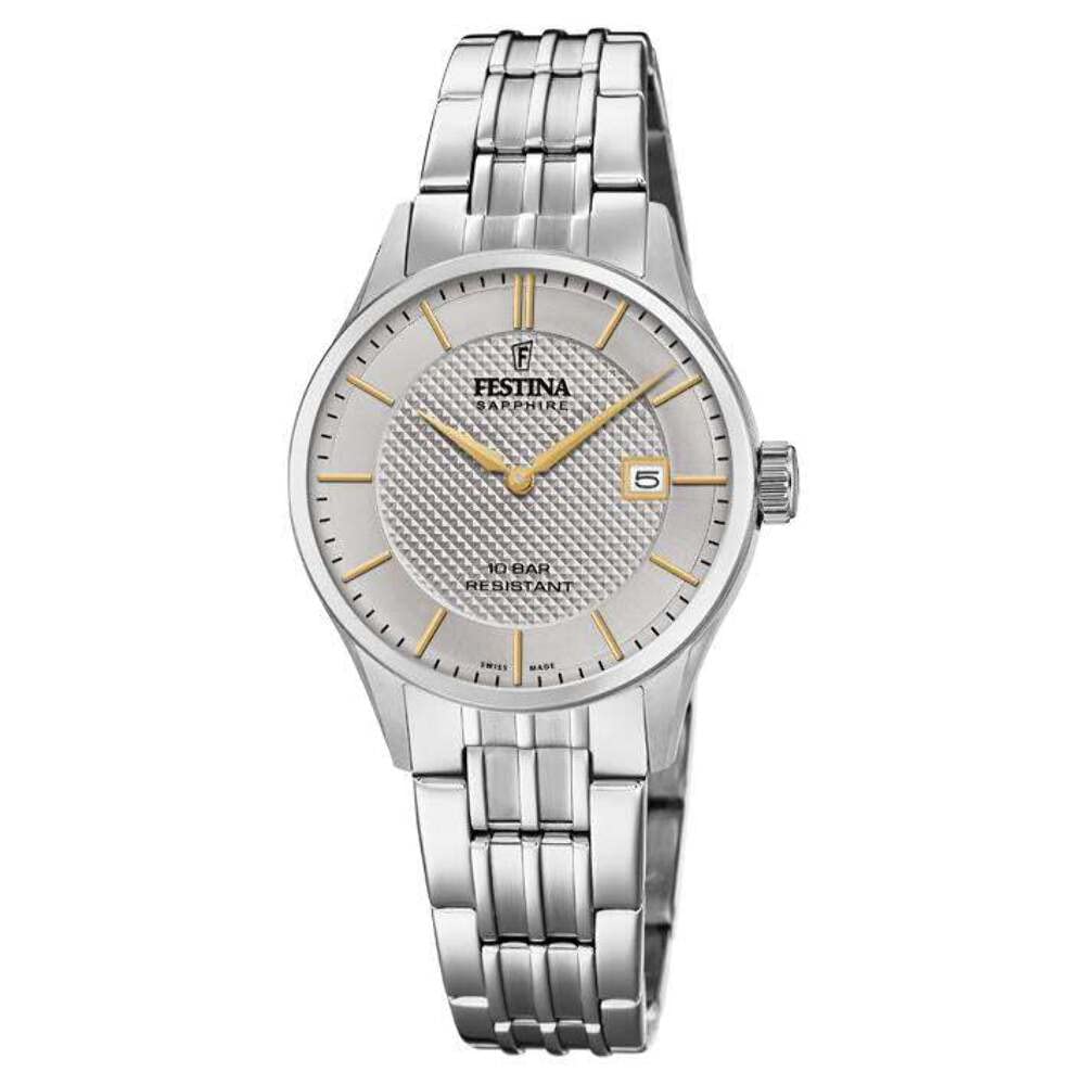 Festina Swiss Made Ladies Watch with Steel Bracelet F20006/2