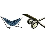 Vivere Double Cotton Hammock with Space Saving