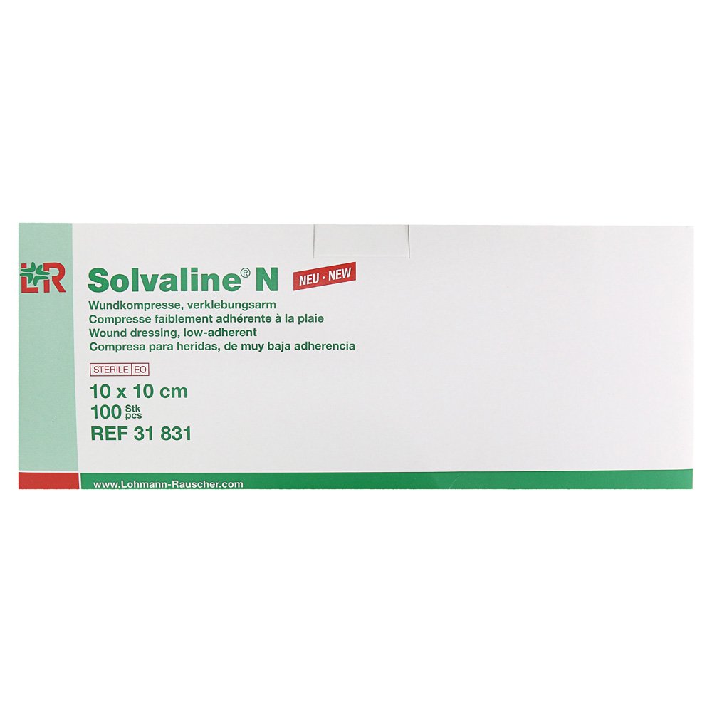Solvaline N Sterile Dressings 10 x 10 cm Pack of 100