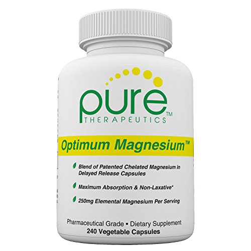 Optimum Magnesium - 240 "Delayed Release" Vcaps | 250mg Elemental (TraacsÂ® Magnesium Lysyl Glycinate Chelate, Di-magnesium Malate) of 830mg Di-magnesium Malate | Formulated for Enhanced Absorption
