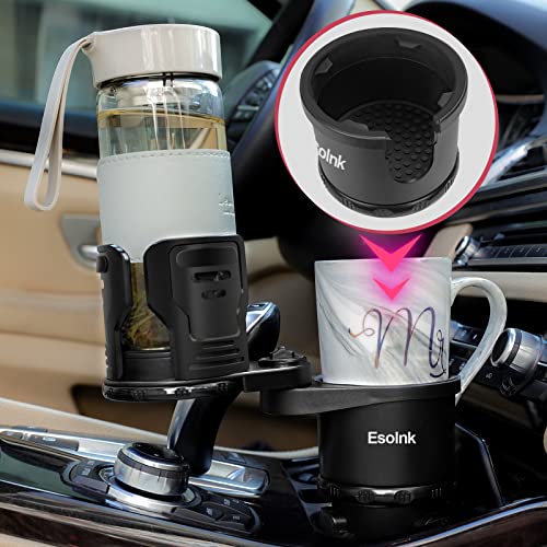 Esolnk Cup Holder Expander for Car,All Purpose Dual Car Cup Holder and