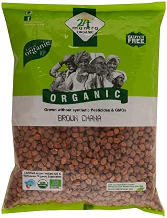 Organic 24mantra Brown Chickpeas (Kala Channa/Chana) Whole 1kg