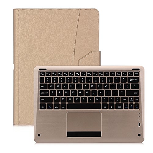Ipad pro case, fyy [luxury gold keyboard] magnetically …