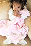Pink Plush Personalized Baby Blanket