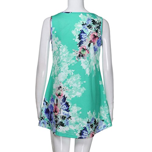 image for Goddessvan Women's Summer Casual Floral Printing T-Shirt Short Sleeve 