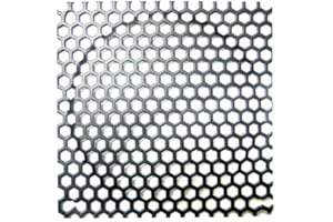 COOLERGUYS 140mm Steel Mesh Filter Grill w/large Honeycomb 6mm holes - Black