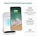 Bulusi Wireless Charging Stand,Aluminium 10W Qi Fast Wireless Charger Stand Dock Station Holder Pad for iPhone x/xs/xs max/xr/8/8+/Samsung s9/s8/s7/note9/8/LG G2/3/10,All Qi-Enabled (Silver, B01)