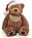 GUND Slumbers Teddy Bear Stuffed Plush Animal Exclusive Version with Santa Hat for Christmas