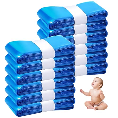 PARPAT 12 Piece Anti-Odor Refill Bag for Baby Diaper Bin, 4.5 m Rubbish Diaper Baby Refills Compatible with Most Diapers (12)