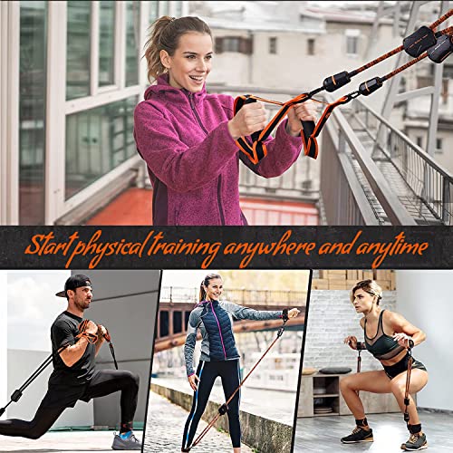 WeGym Resistance Training Bands , Smart APP Control All-in-one Fitness Trainer, Portable Home Gym System Full-Body Workout Adjustable Resistance Straps Set with Online Workout Guide Course