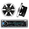 New-KMR-D365BT-Kenwood-Marine-Boat-Bluetooth-CDMP3-USB-iPod-iPhone-Pandora-Stereo-Player-2-Component-Polk-Audio-Speakers-System-With-Enrock-Marine-Antenna-Marine-Audio-Kit