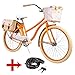 Huffy 26″ Marietta Women’s Cruiser Bike Frame and Cable Lock (Orange)thumb 3