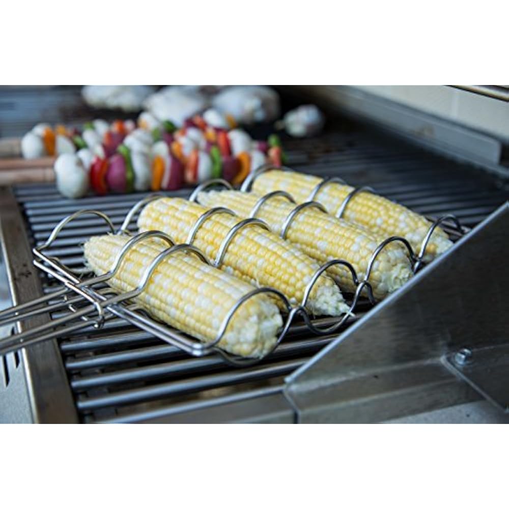 Best Stainless Steel Corn Grilling Basket Holder For 22.5