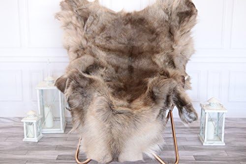 Reindeer Hide | Real Natural Reindeer Rug | Reindeer Skin | Throw Large - Scandinavian Style | #18RE2