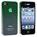 Snap-on Case compatible with Apple iPhone 4 / 4S , Clear Green Waterdrop
