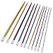 Pouch of 12-Pack 2mm - 9mm Aluminium Afghan Crochet Hook Kit for Beginner