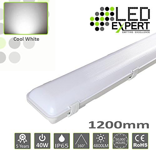 LED Expert® Dual 4FT 1200mm 40w IP65 LED Batten Light Non Corrosive 120cm [Energy Class A+++]