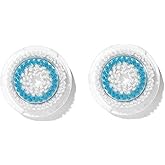 Clarisonic Deep Pore Facial Cleansing Brush Head Replacement Compatible with Mia 1, Mia 2, Mia Fit, Alpha Fit, Smart Profile Uplift and Alpha Fit X, 2 Pack