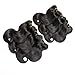 Selina 6 Bundles Body Wave Human Hair 8 Inch Short Human Hair Brazilian Virgin Hair 50g/Bundle Human Hair Extensions Natural Black (8