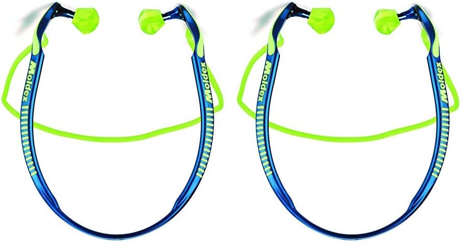 Moldex MOL6700 Jazz-Band Banded Ear Plugs, Blue (Pack of 2)