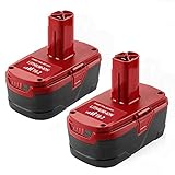 Topbatt 2Pack 6.0Ah C3 Lithium Battery Replacement for Craftsman 19.2 Volt Battery XCP 130279005 1323903 130211004 11045 315.115410 315.11485