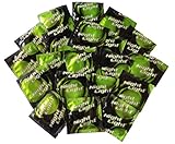 Night Light Glow-in-the-Dark Lubricated Latex Condoms with Silver Pocket/Travel Case-20 Count