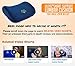 Smart Lumbar Support Back Cushion Pillow - for Lower Back Pain Relief, Everlasting Comfort, Ergonomic 3-Strap System (Midnight Blue)