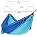 SONGMICS Ultra-Lightweight Portable Hammock Hold up to 660LB Single Double Parachute Nylon Camping Hammock Swing Bed 118