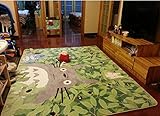 Uniquely Cartoon TOTORO Skid-proof Washable Big Carpet Kids Nursery Entertainment Floor Area Rugs Mat For Living Room/Bed Room 130cm x 180cm,70.9 