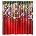 ZHANZZK Merry Christmas Xmas Tree Snowflake Shower Curtain 66x 72 Inches