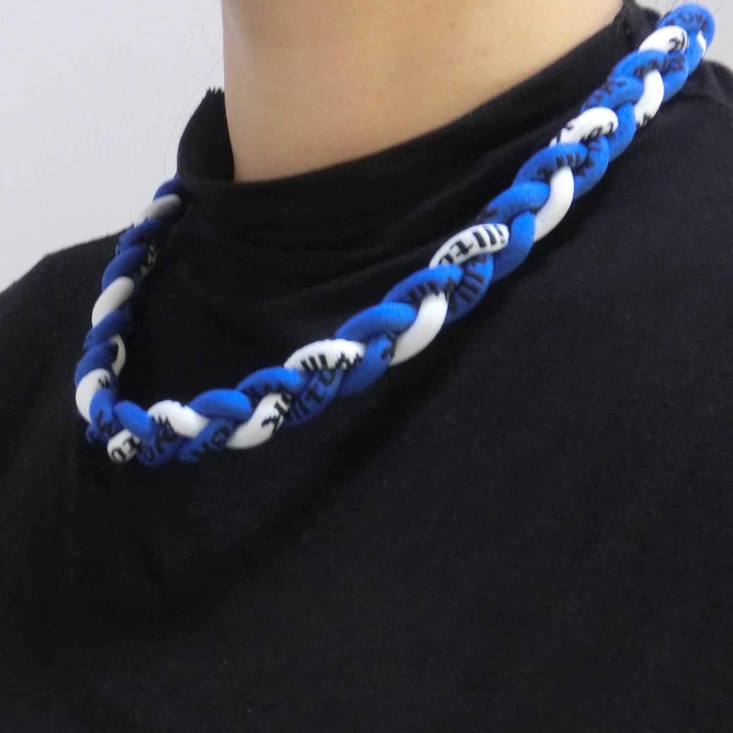 Royal Blue Royal Blue White Baseball Necklace Rope Necklace 20inch Boys Baseball Gear Baseball Gifts Beisbol Accessories Paracord Man Braided Necklace Sports Outdoors Jewelry Necklace Pendants: Clothing