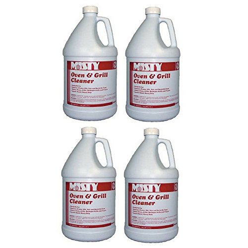 Misty Heavy-Duty Oven and Grill Cleaner, 1 gal. Bottle - four 1-gallon bottles per case, (4-pack)