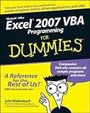 Excel 2007 VBA Programming For Dummies by John Walkenbach, Jan Karel Pieterse