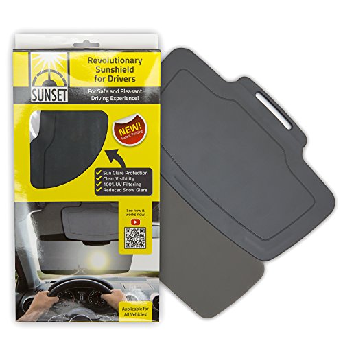 Sunset Car Sun Visor Extender Front and Side Window Anti Glare Shield