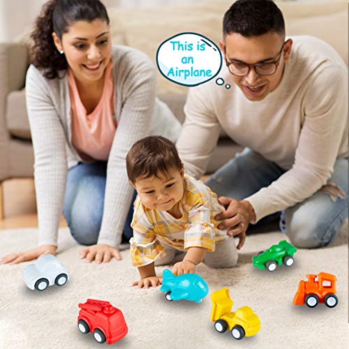 image for HISTOYE Cars and Trucks Toys for 1 2 + Year Old Boys & Girls, 6 Pack P