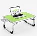 Contempo Views Laptop Bed Desk Table Foldable Tray -Use on The Coach, Floor, Bed – Reading, Writing, Drawing, Computing, Eating (Blue and Green)thumb 3